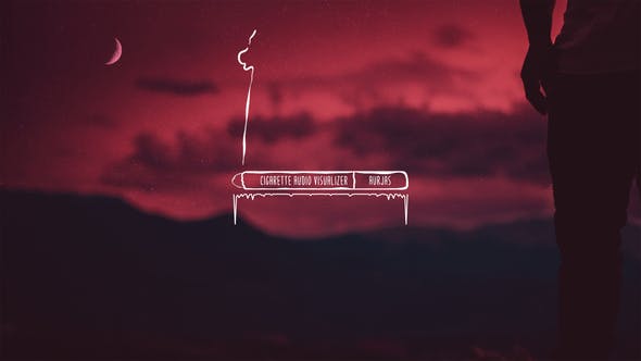 After Effects Template - Cigarette Audio Spectrum Music Visualizer (28410300)