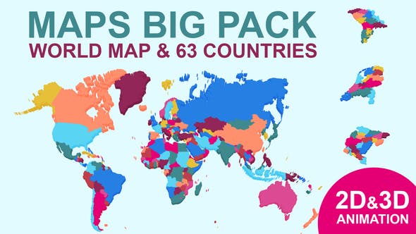 After Effects Template - Maps Big Pack (24207754)