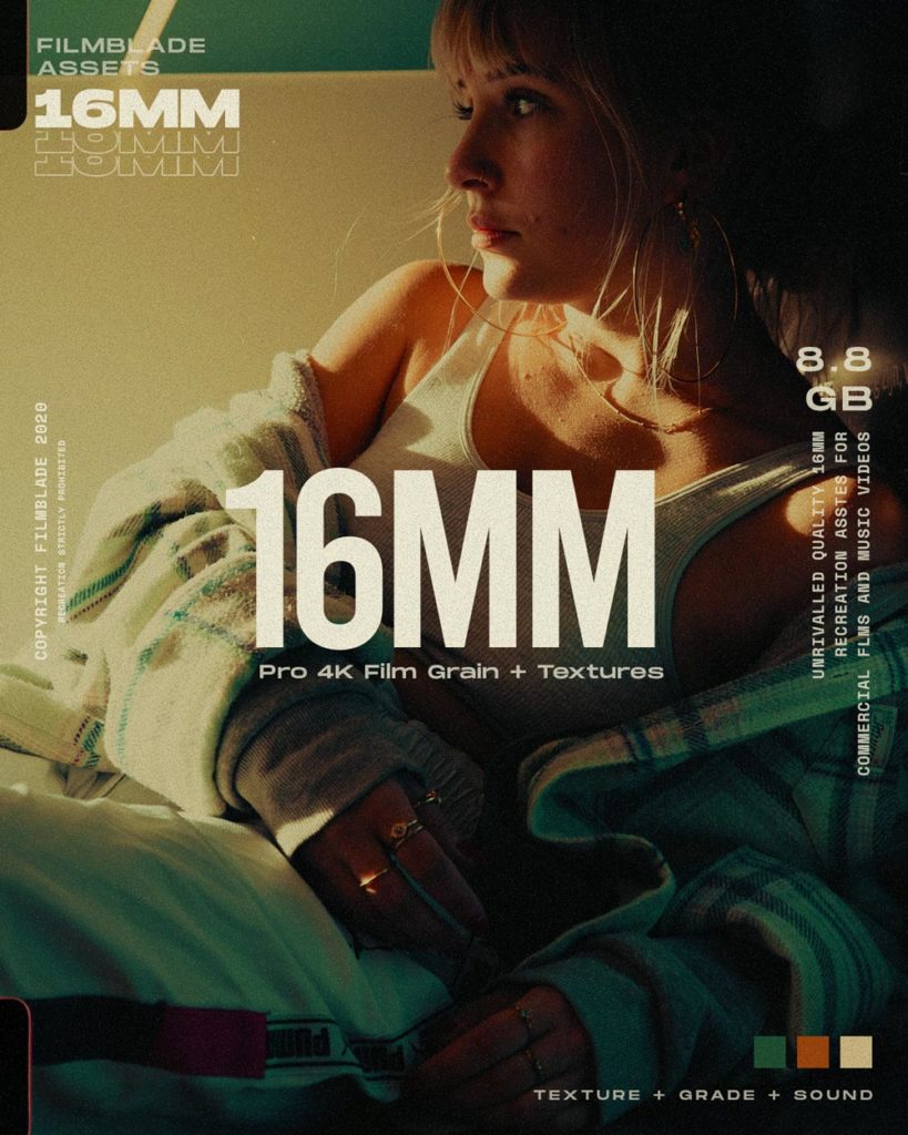 Film Blade – 16MM 4K Film Overlays + Textures