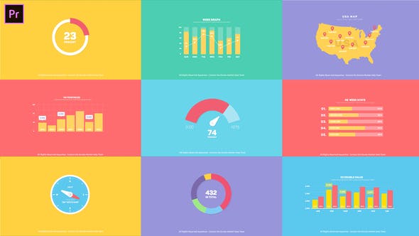 Flat Infographics Toolkit I MOGRT for Premiere Pro Videohive 25101720