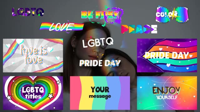 LGBTQ Titles And Scenes – After Effects Template