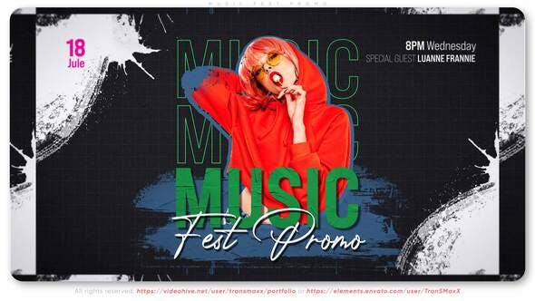 Music Fest Promo – After Effects Template (31121274)