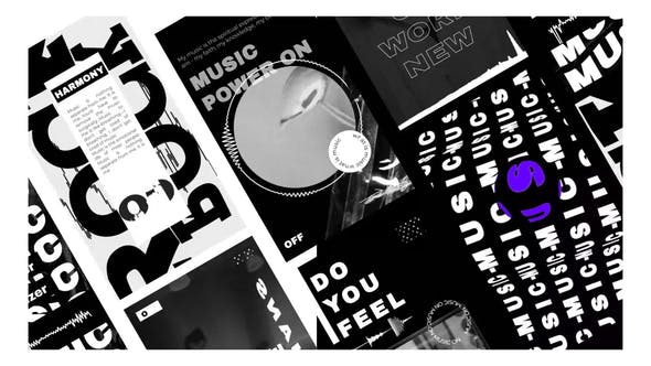 Music Visualizer black and white stories – After Effects Template (31693136)