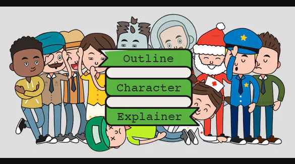 Outline Character Explainer Toolkit – Videohive