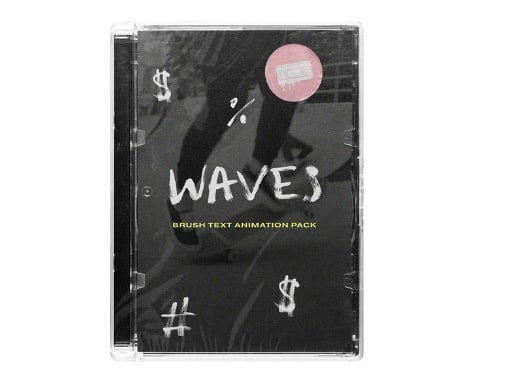 Video Milkshake – WAVES – BRUSH ANIMATED FONT PACK
