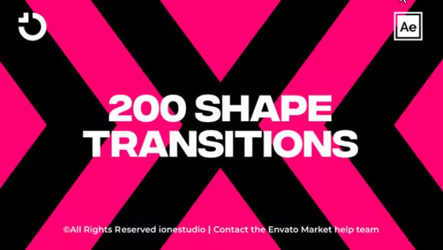 Videohive 200+ Shape Transitions