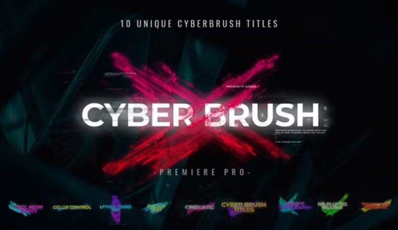 Videohive Cyber Brush Titles