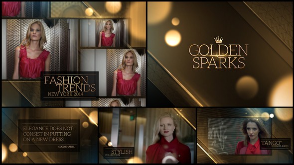 VIDEOHIVE GOLDEN SPARKS 7940099