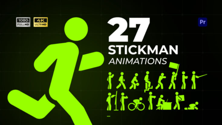 Videohive Stickman Motion Pack | MOGRT