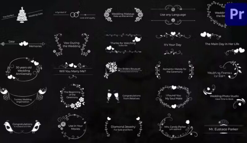 Videohive Wedding Titles for Premiere Pro