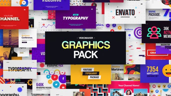 Videomaker Graphics Pack – After Effects Template (32196607)