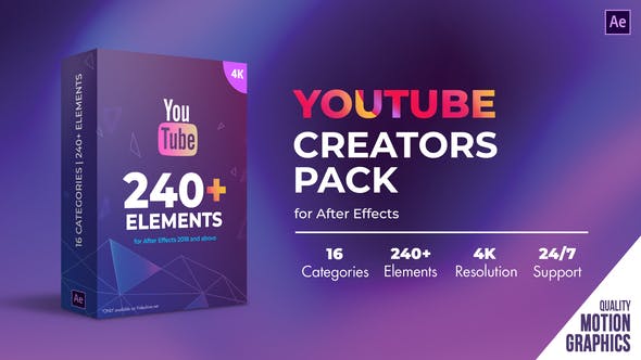 Youtube Creators Pack – After Effects Template (31232789)
